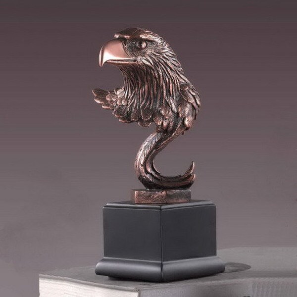 Eagle Bust on Wing Portrait Statue 9.5"